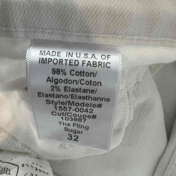 Current Elliott The Fling Jeans in Sugar Size 32 5-Pocket High Rise Stretch - Picture 14 of 15